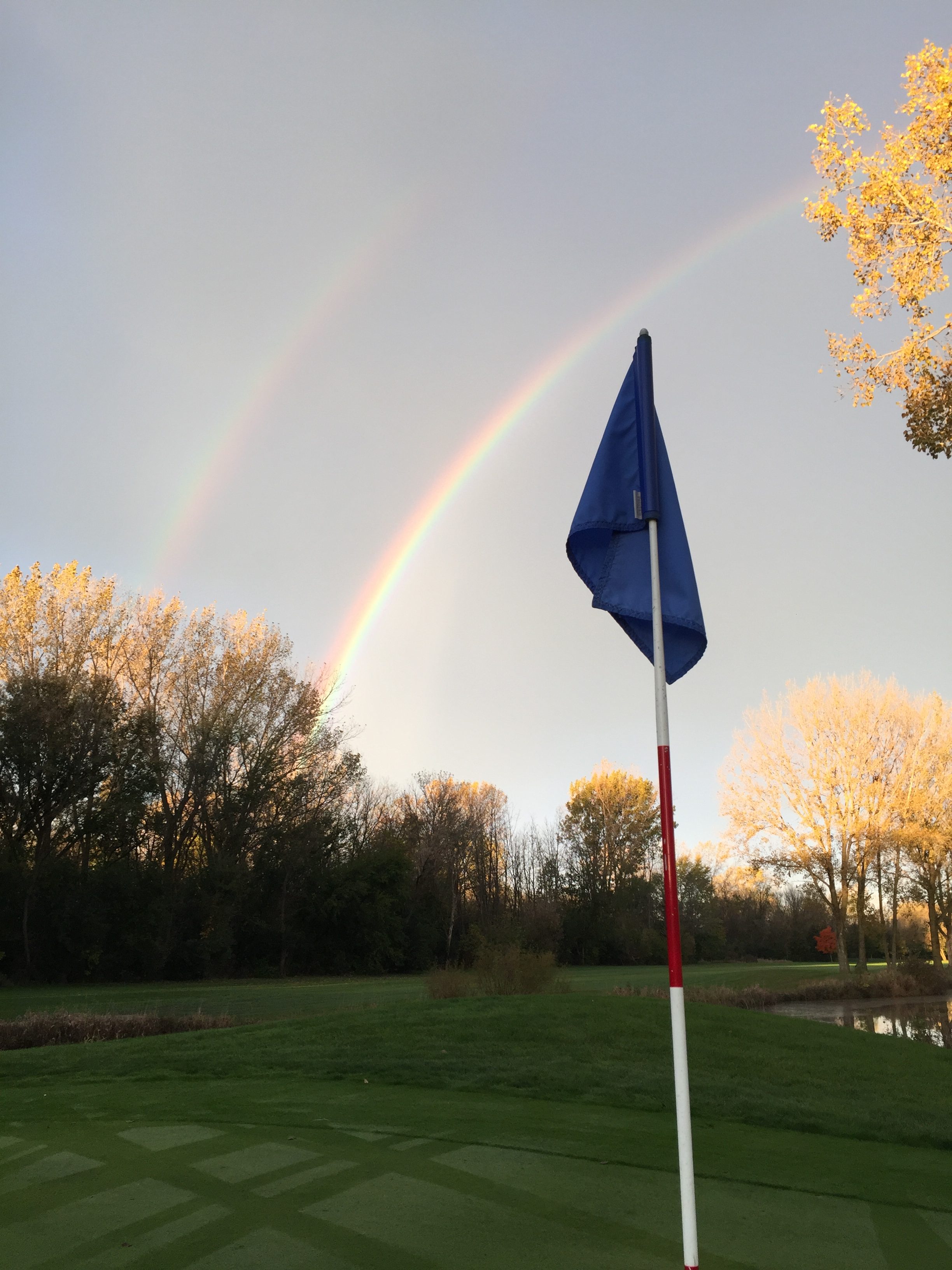 Double Rainbow on the course